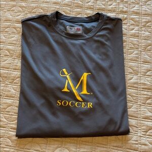 A4 Millersville University Men’s M Grey Short Sleeve Training Jersey ⚽️